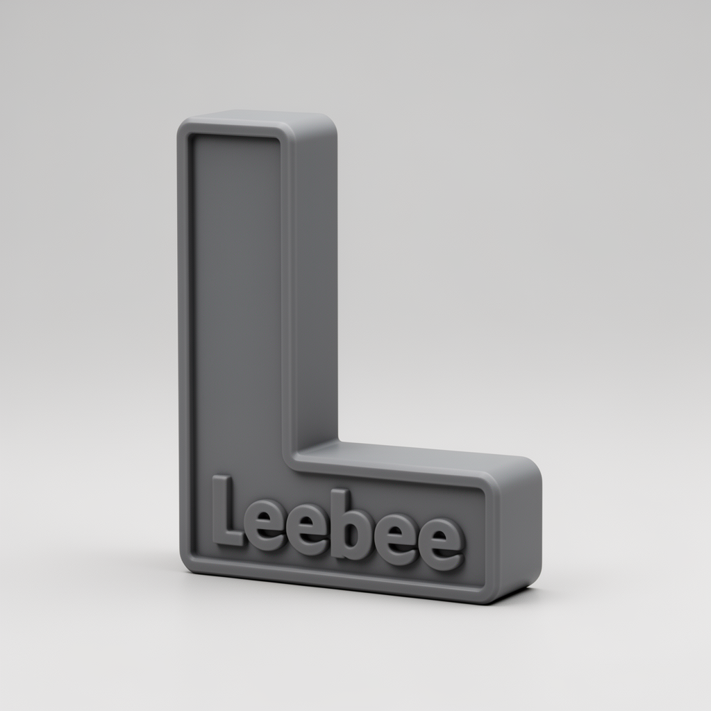 Capital L Letter Figurine free 3D printable STL