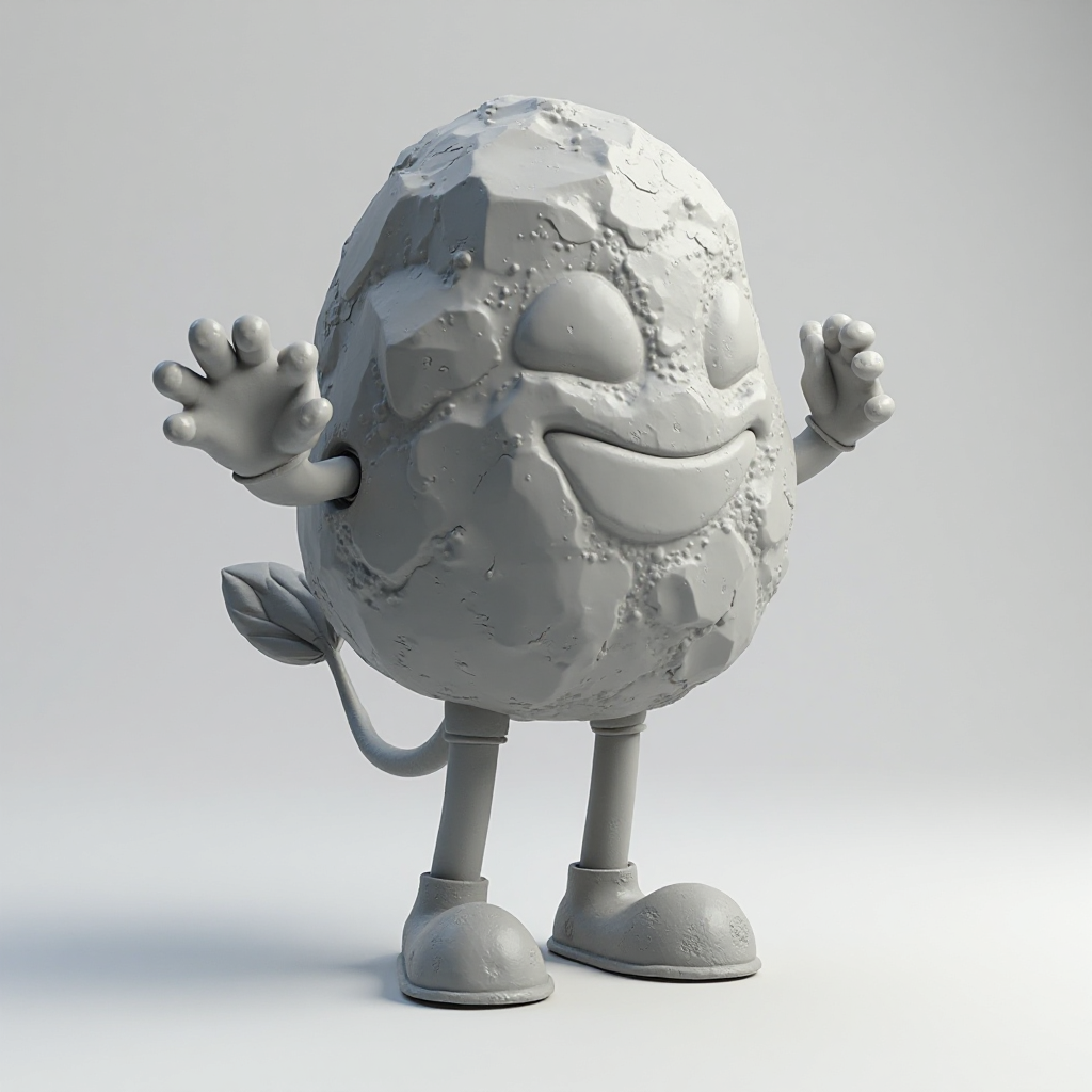 Anthropomorphic Rock Figurine free 3D printable STL