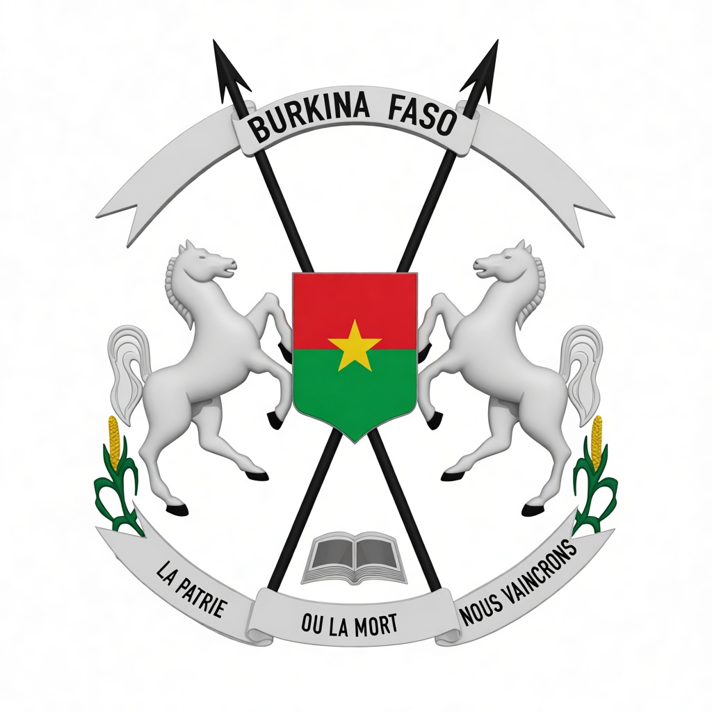 Burkina Faso Coat of Arms Model free 3D printable STL