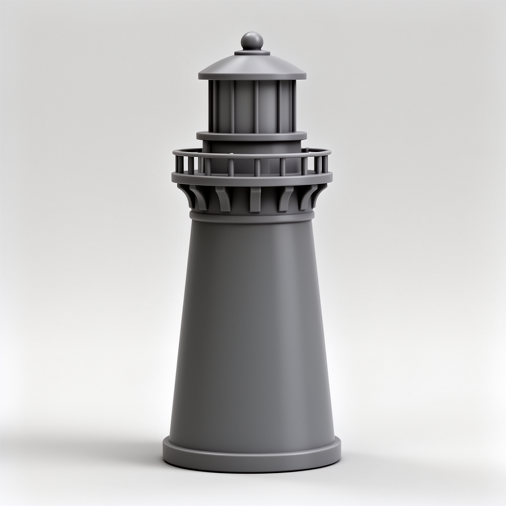 Simple Lighthouse Model free 3D printable STL