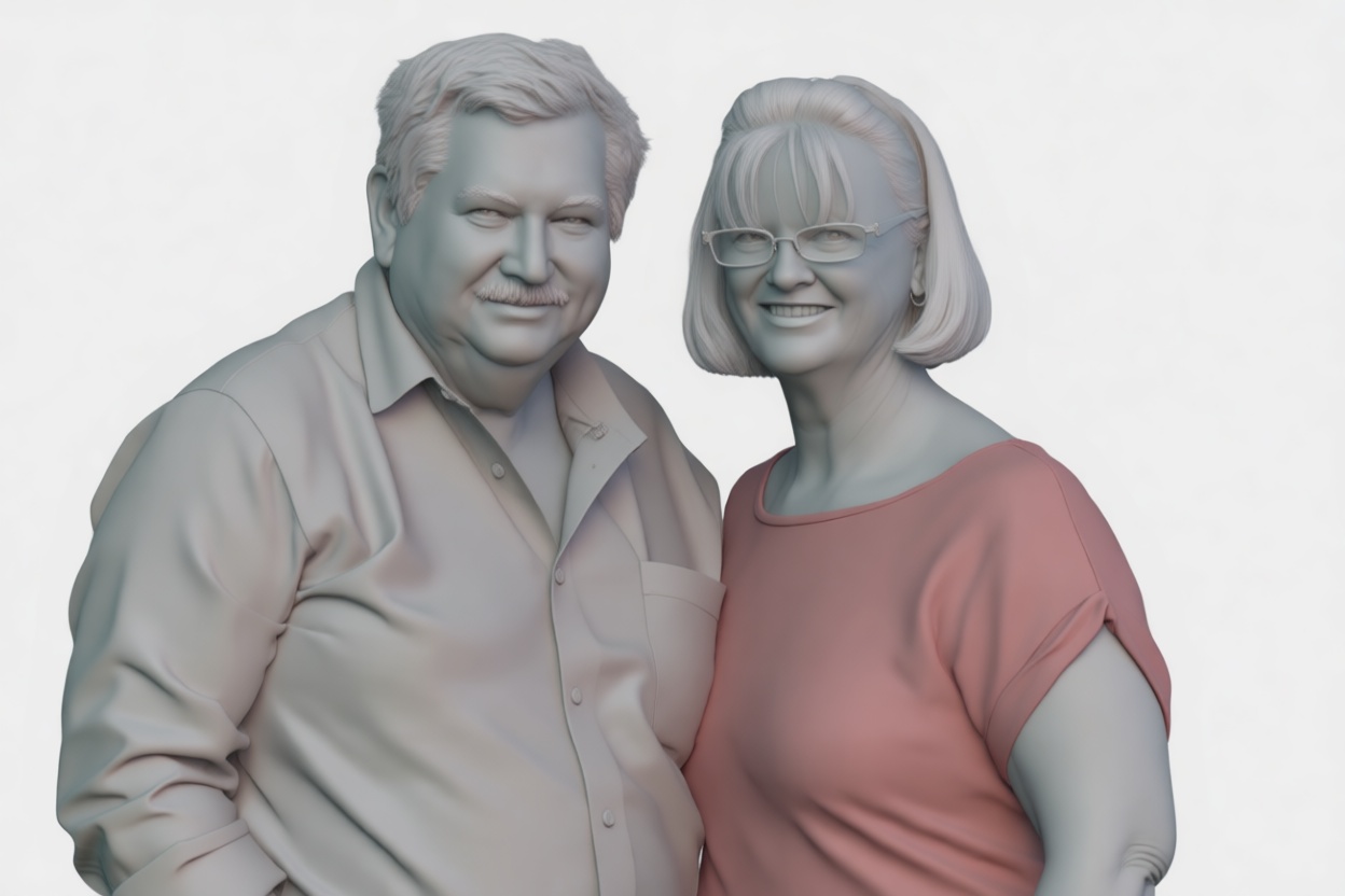 Elderly Couple Figurine free 3D printable STL