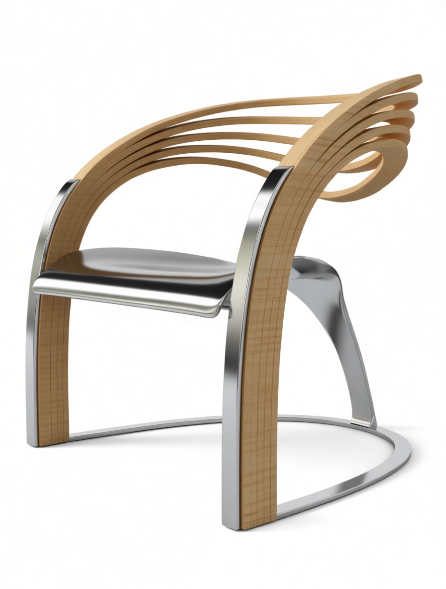 Modern Bentwood Chair free 3D printable STL