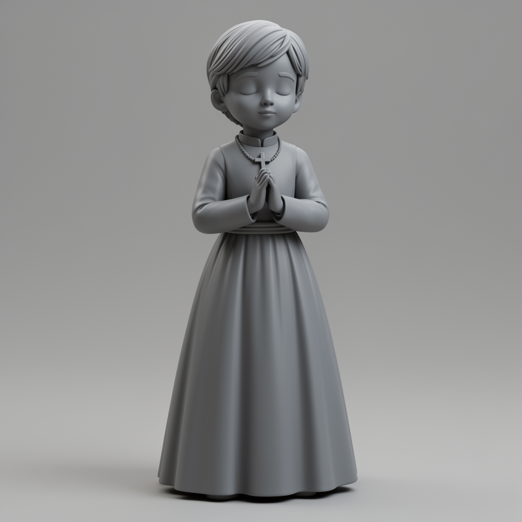 First Communion Girl Figurine free 3D printable STL