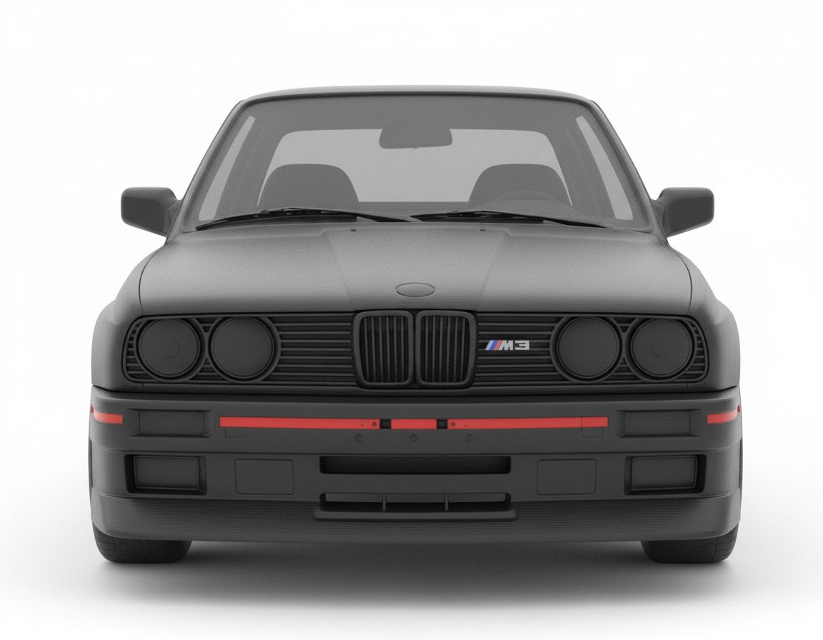 BMW E30 M3 Model free 3D printable STL
