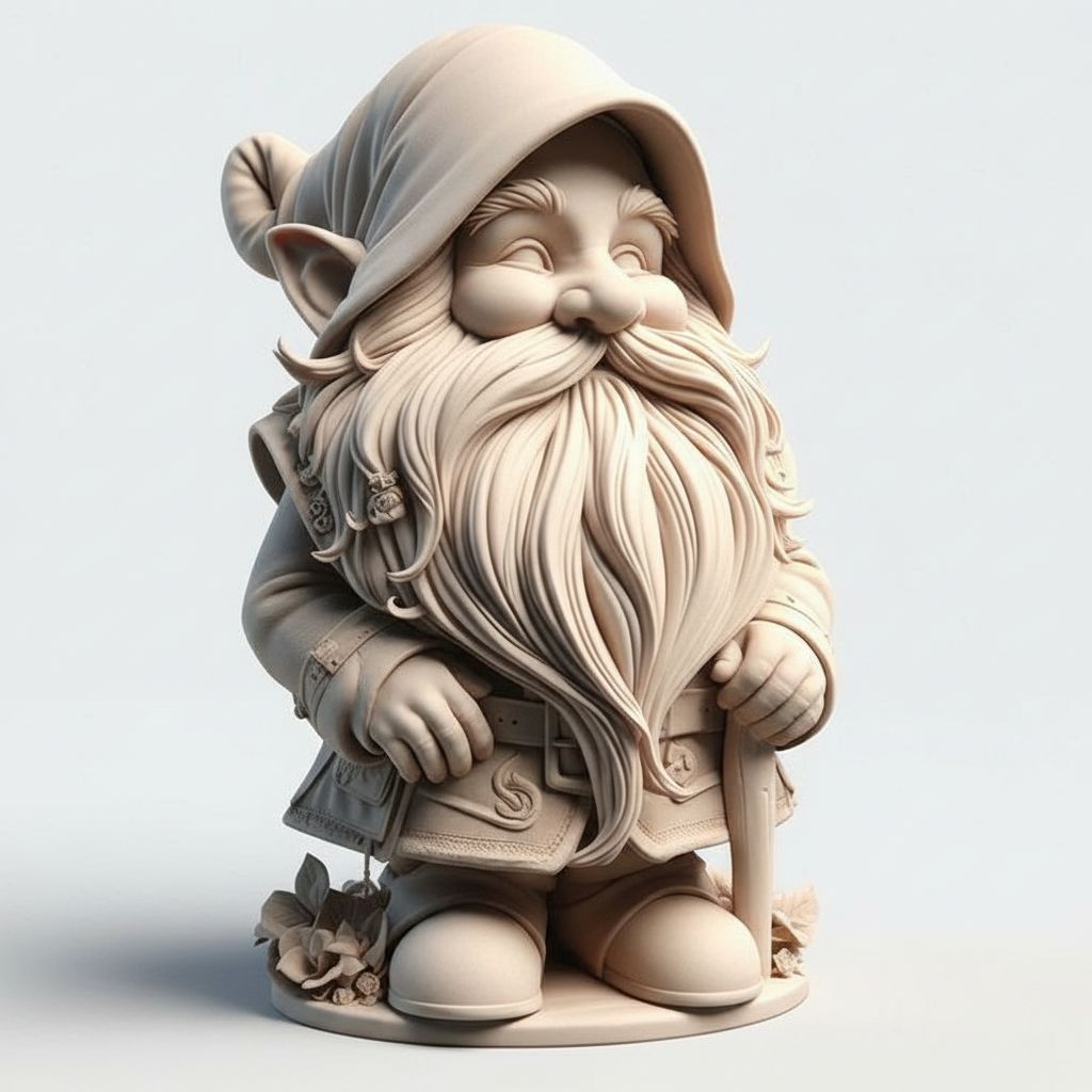Garden Gnome Figurine free 3D printable STL