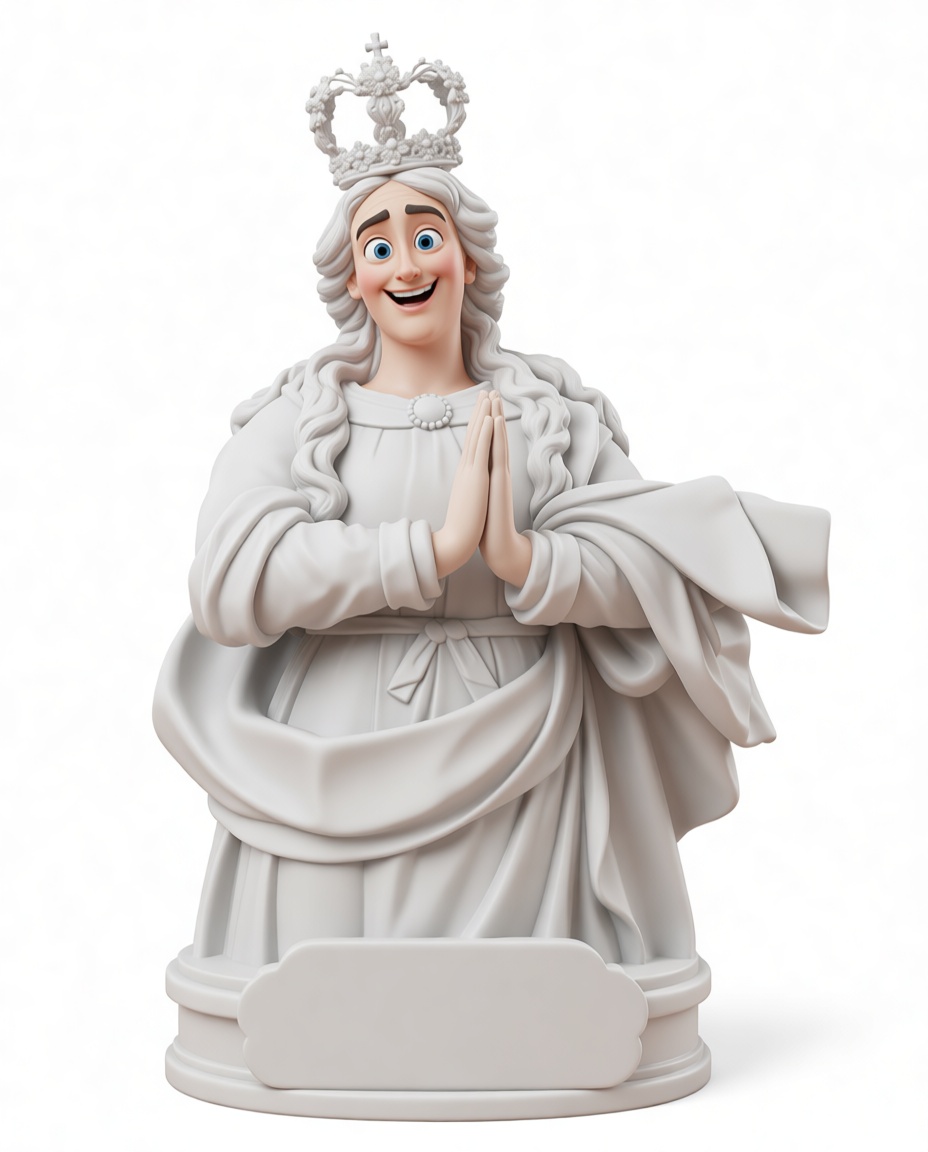 Happy King Statue free 3D printable STL