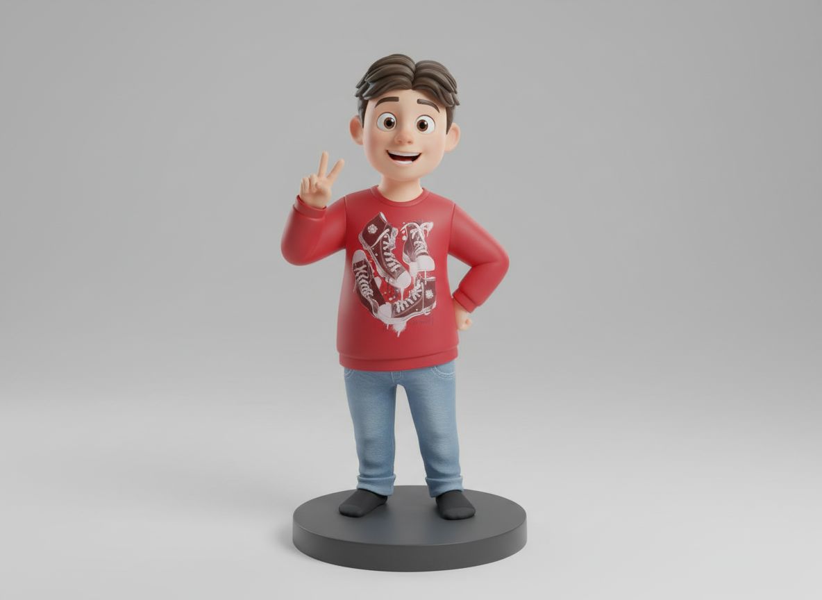 Happy Boy Figurine free 3D printable STL