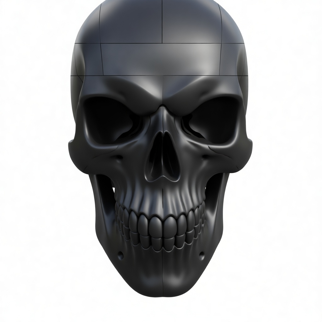 Human Skull Model free 3D printable STL