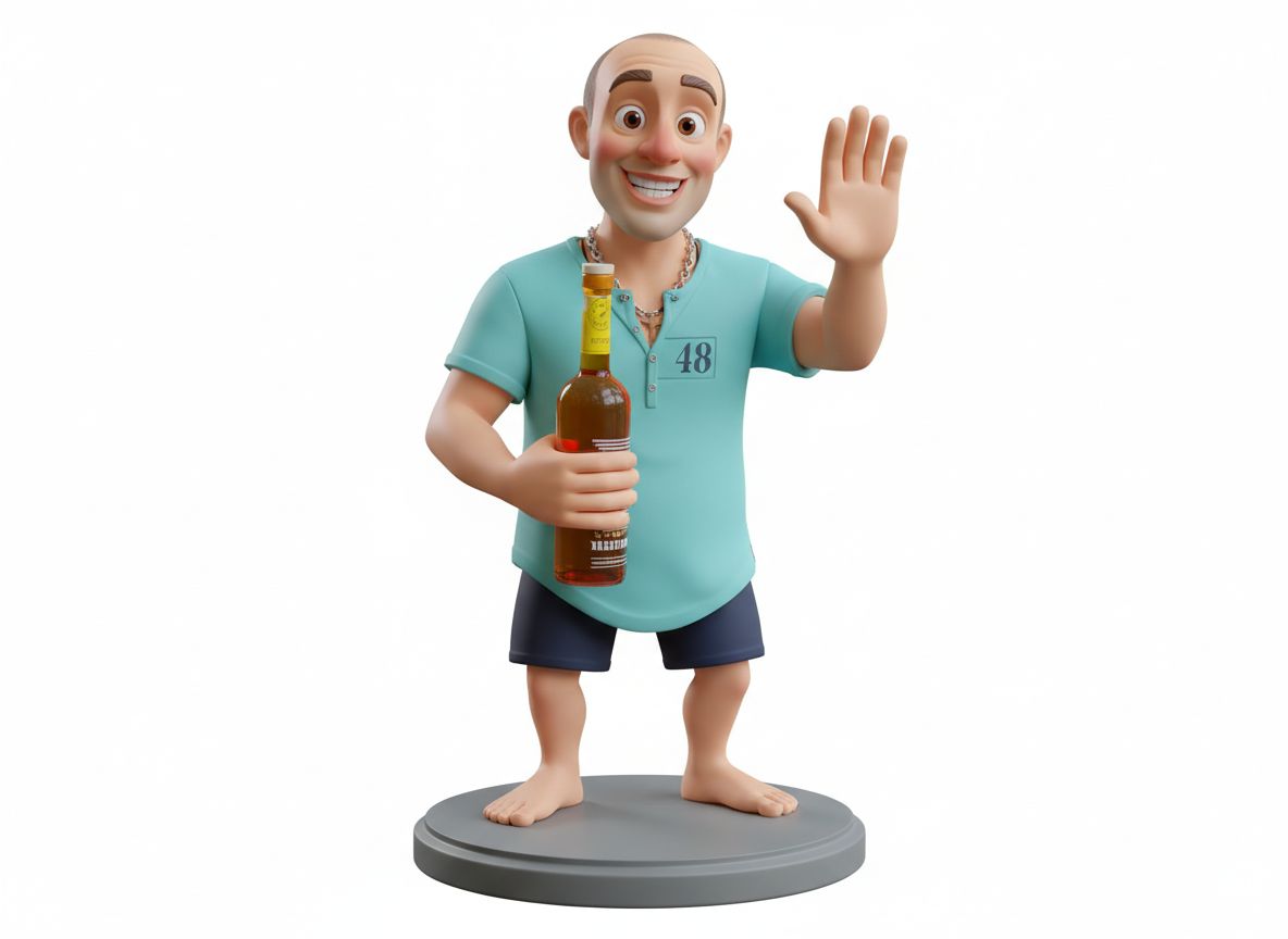 Friendly Bartender Figure free 3D printable STL