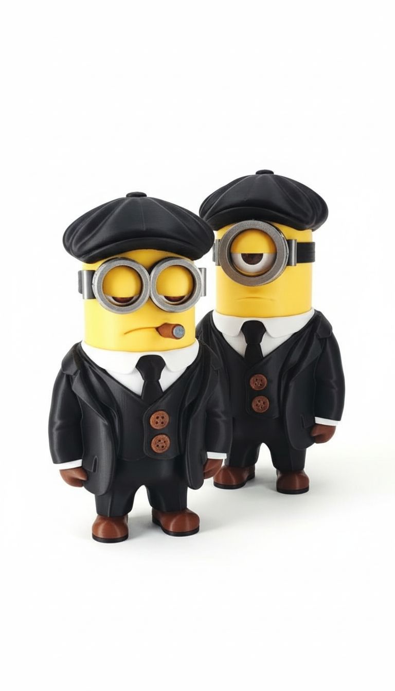 Minions Peaky Blinders Figurines free 3D printable STL