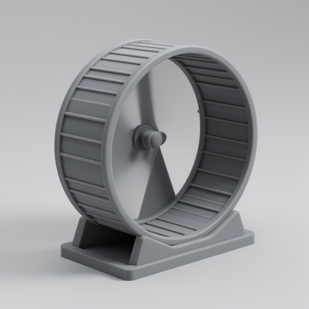Hamster Wheel Miniature free 3D printable STL