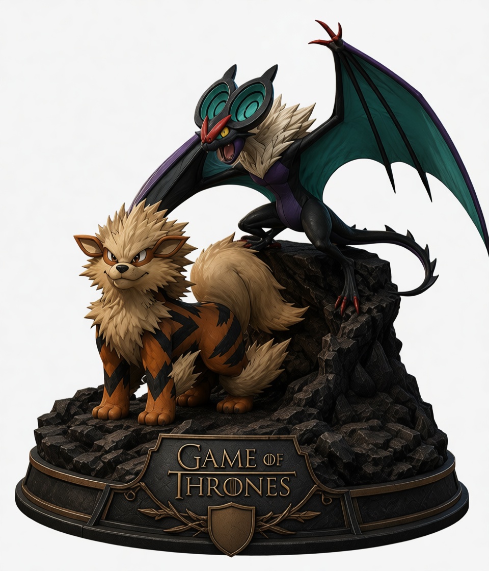 Game of Thrones Pokémon Figurine free 3D printable STL