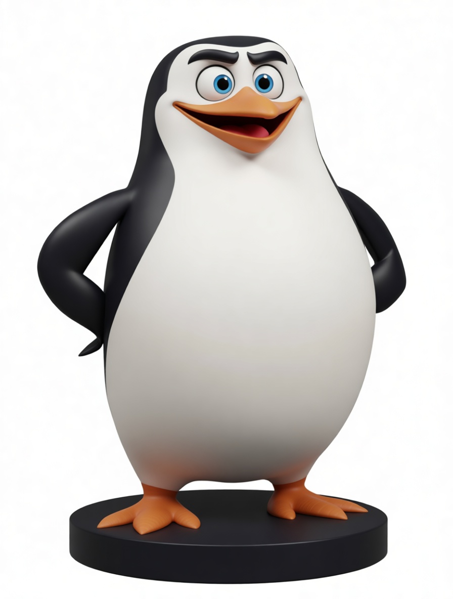Skipper Penguin Figurine free 3D printable STL