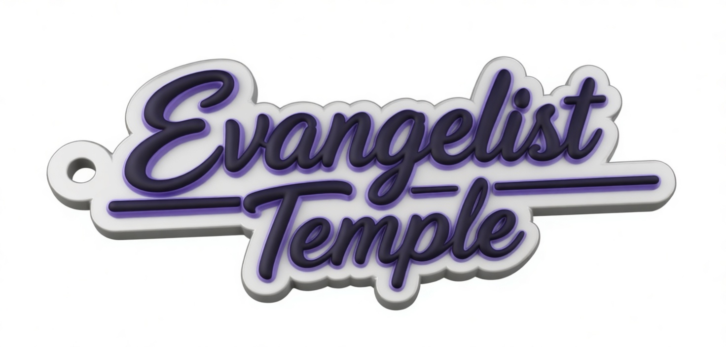 Evangelist Temple Keychain free 3D printable STL