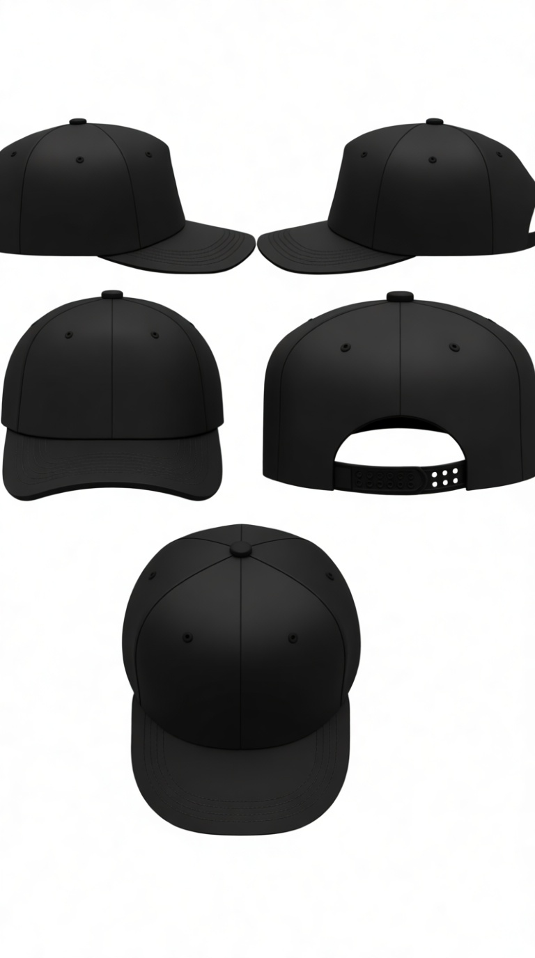Snapback Baseball Cap Model free 3D printable STL