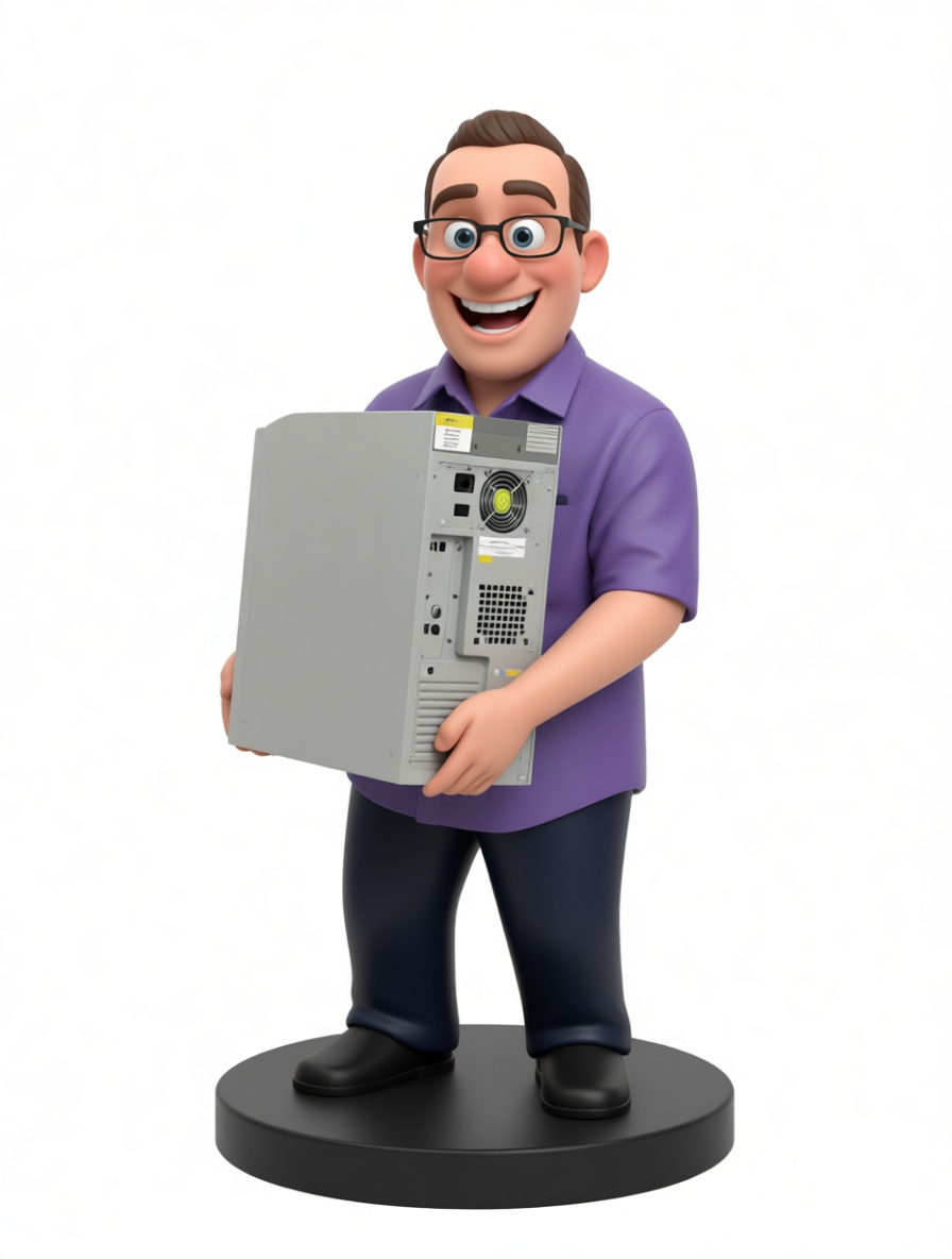 IT Technician Figurine free 3D printable STL