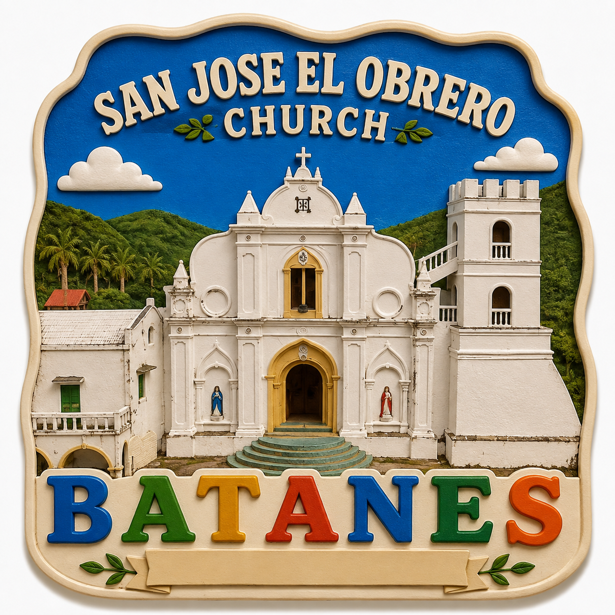 San Jose El Obrero Church Model free 3D printable STL