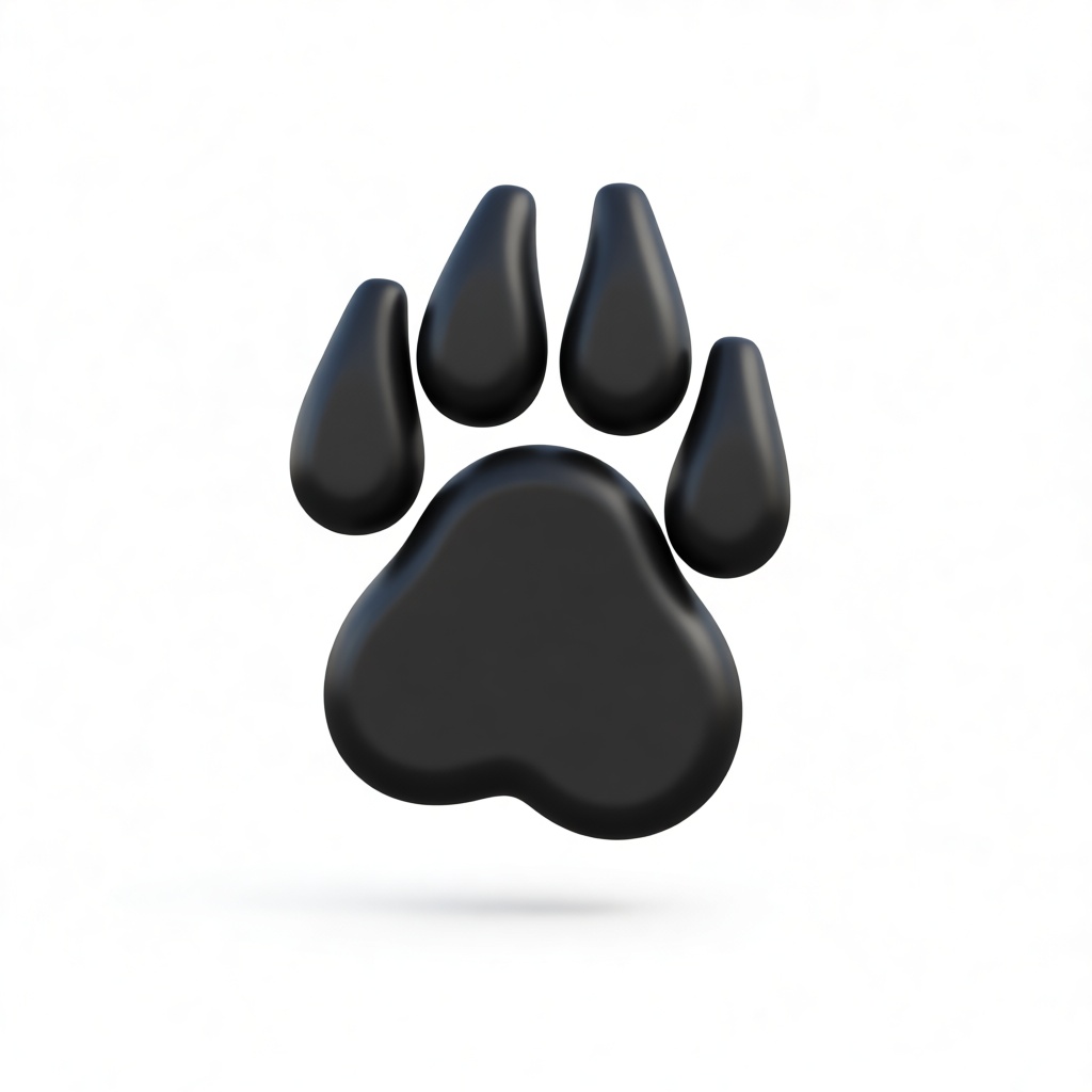 Dog Paw Print Model free 3D printable STL