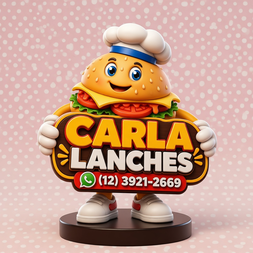 Carla Lanches Burger Mascot free 3D printable STL