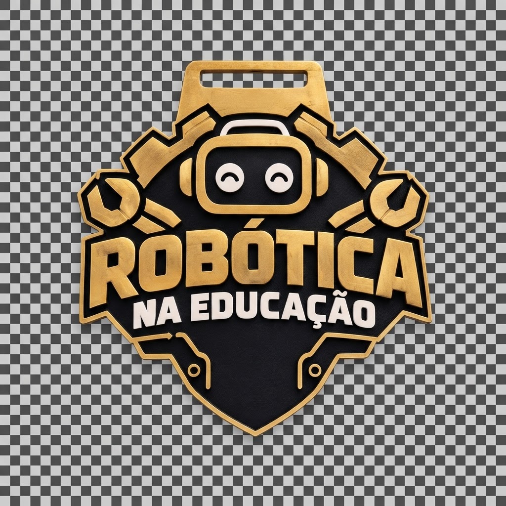Robótica na Educação Badge free 3D printable STL