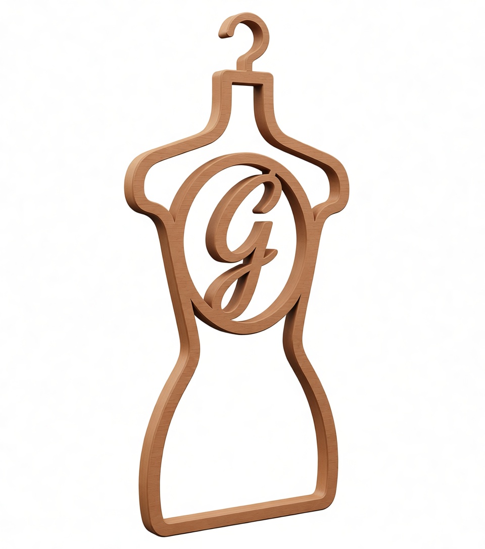 Clothes Hanger Monogram Model free 3D printable STL