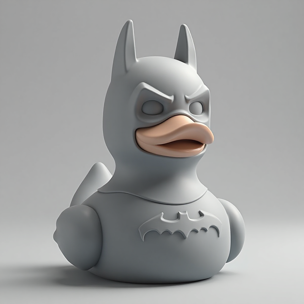 Batman Rubber Duck Figurine free 3D printable STL