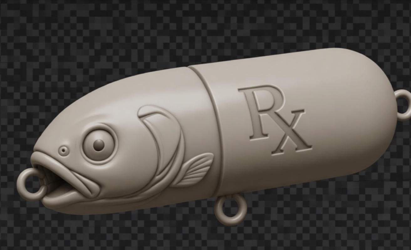 Fish Capsule Pendant free 3D printable STL