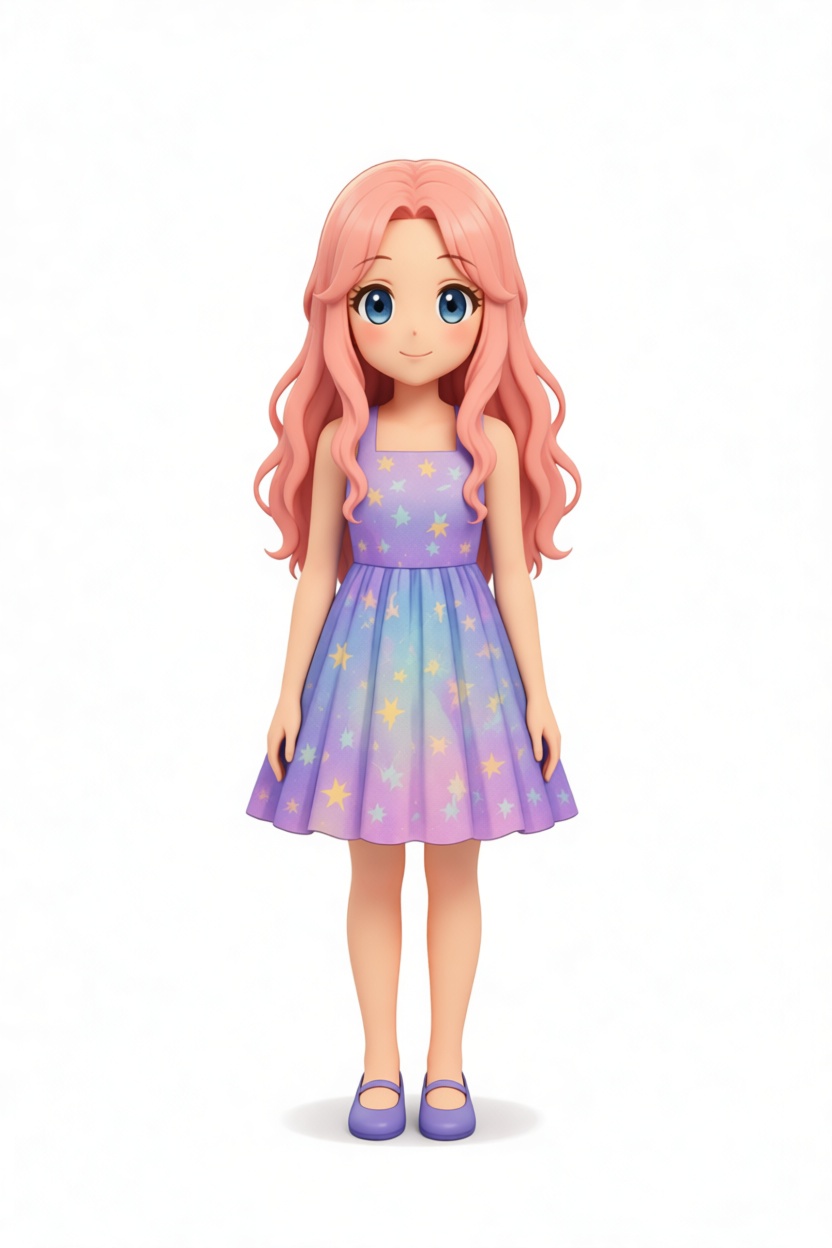 Cute Girl Figurine free 3D printable STL