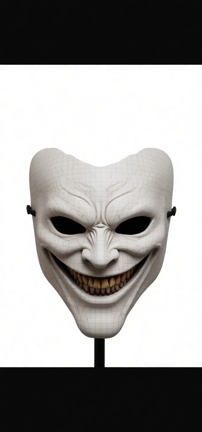 Creepy Smiling Mask free 3D printable STL