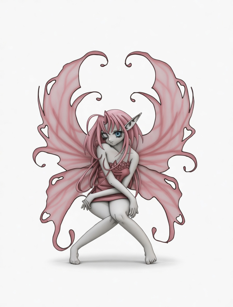 Anime Fairy Figurine free 3D printable STL