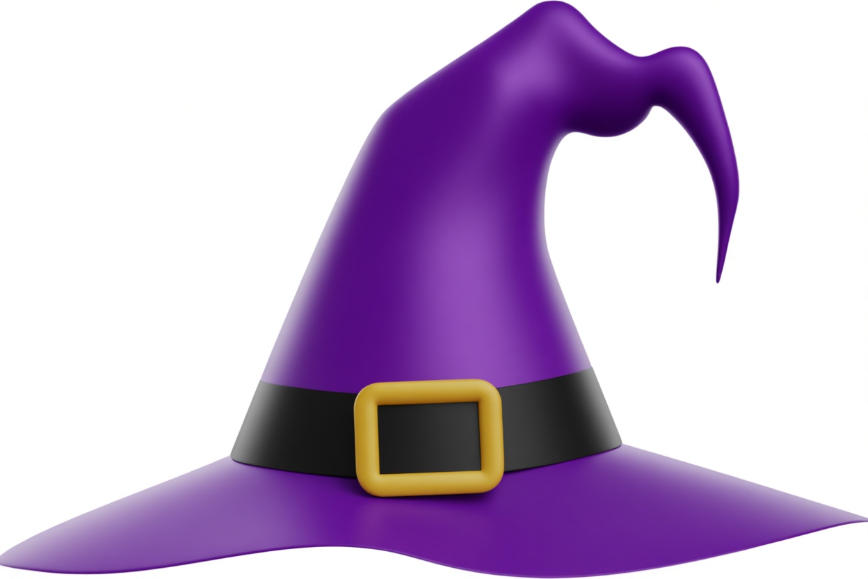 Purple Witch Hat Model free 3D printable STL