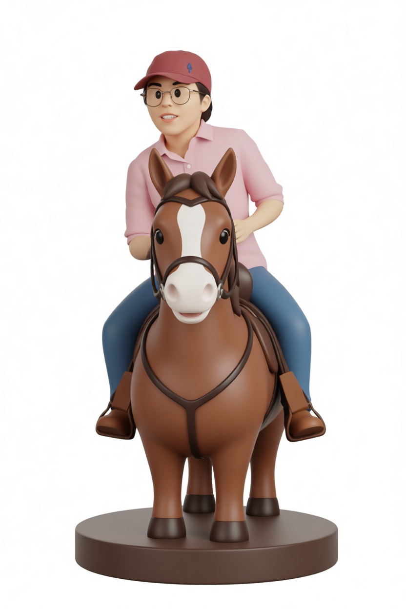 Person Riding Horse Figurine free 3D printable STL