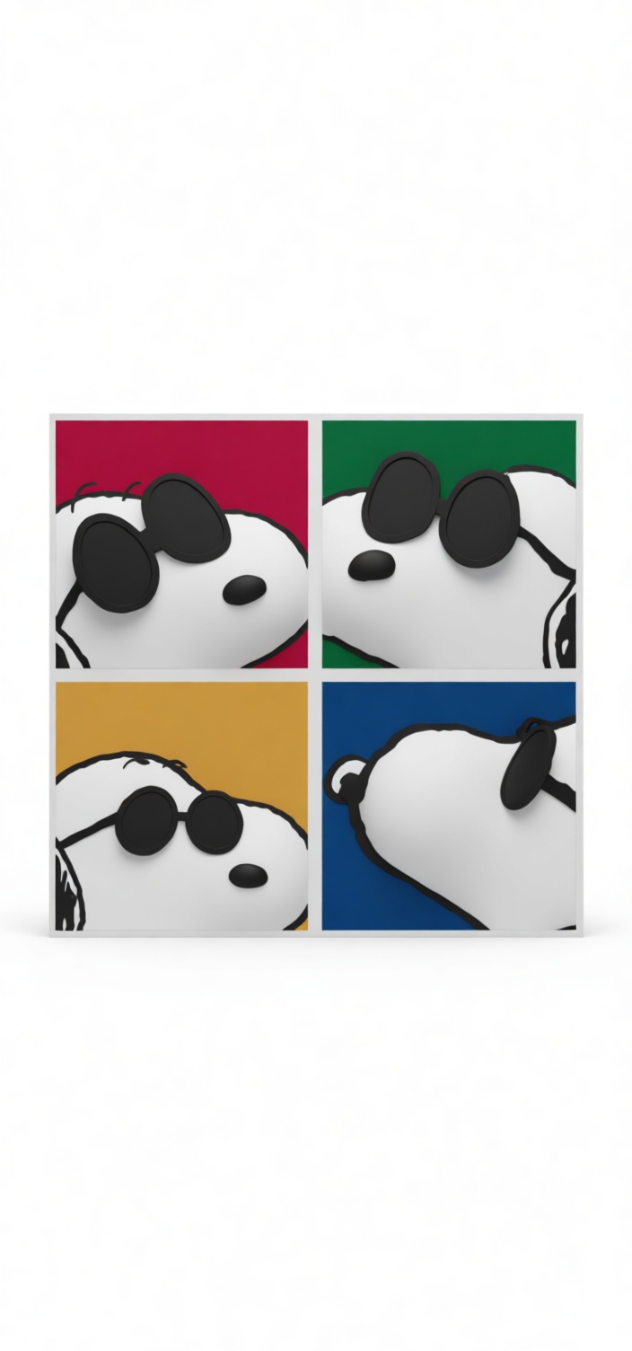 Snoopy Sunglasses Art free 3D printable STL