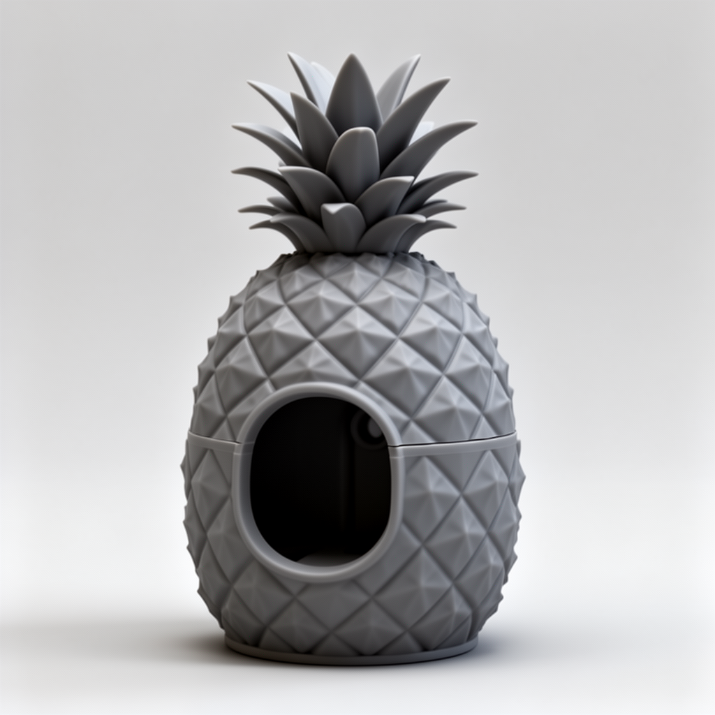 Pineapple Birdhouse Model free 3D printable STL