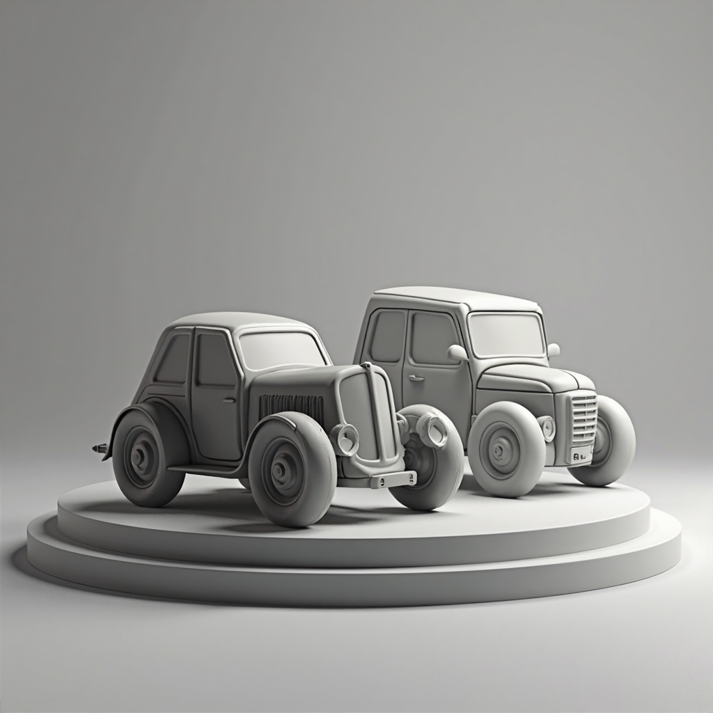 Simple Car Models Set free 3D printable STL