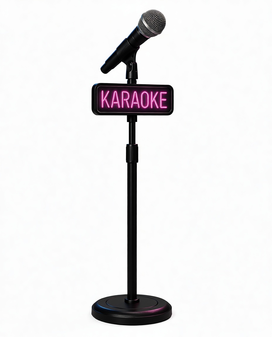 Karaoke Microphone Stand free 3D printable STL