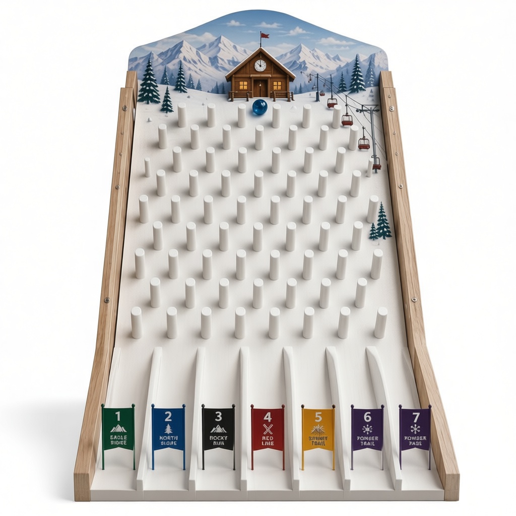 Ski-Themed Pinball Game free 3D printable STL