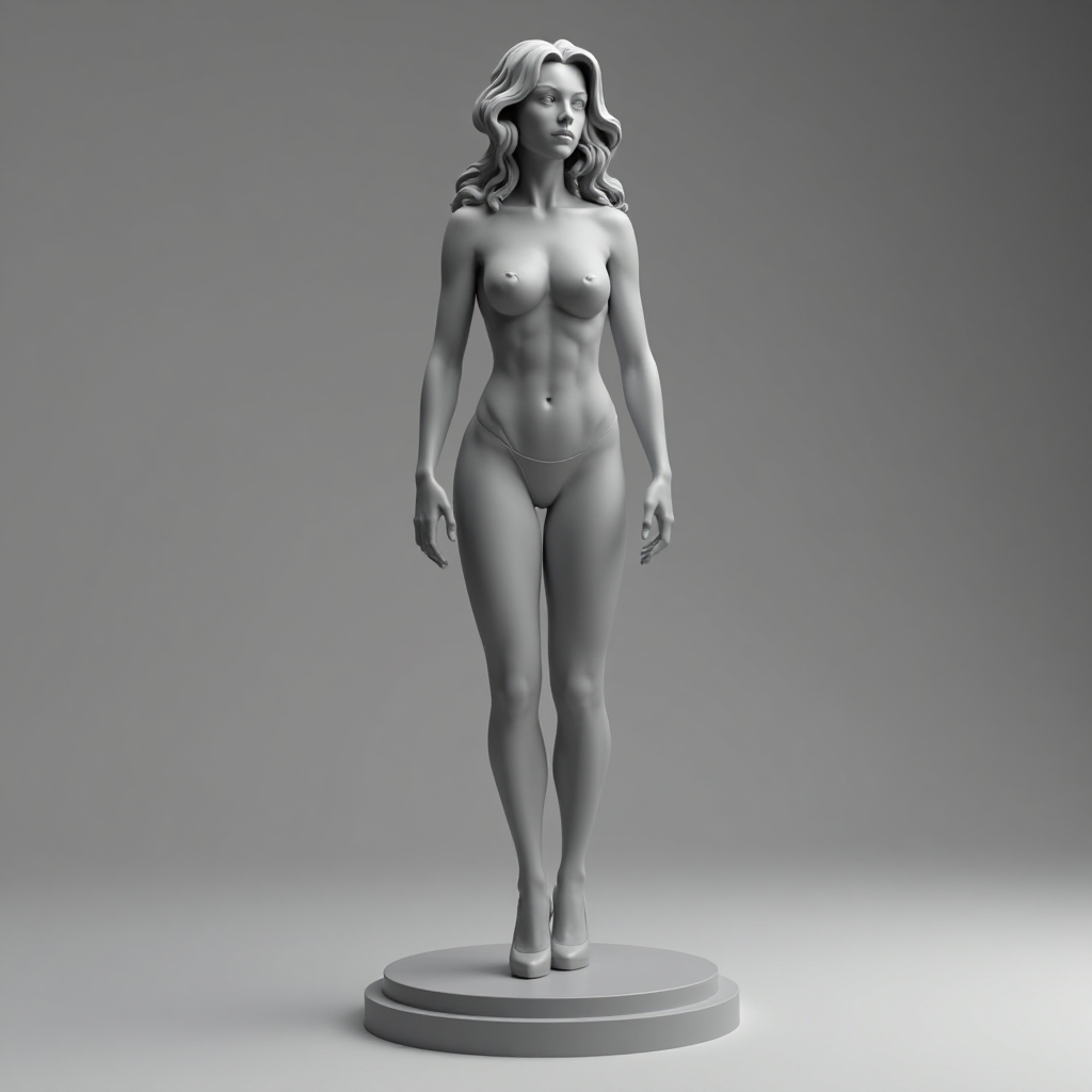 Sexy Female Figurine free 3D printable STL