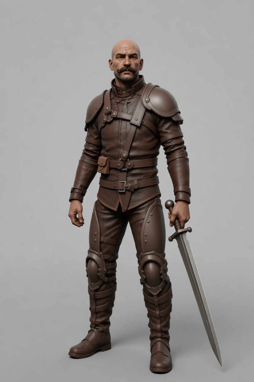 Medieval Knight Figurine free 3D printable STL