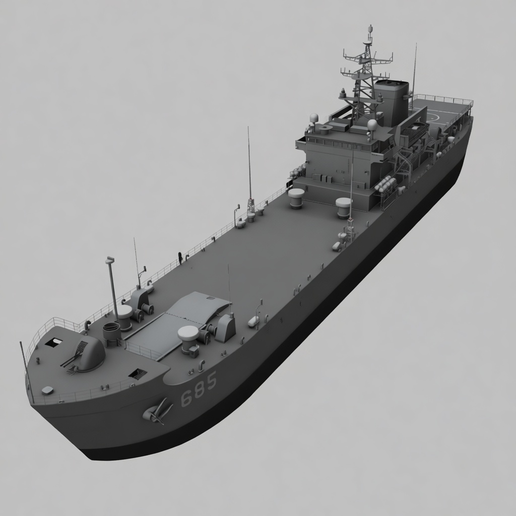 USS Ingraham Frigate Model free 3D printable STL