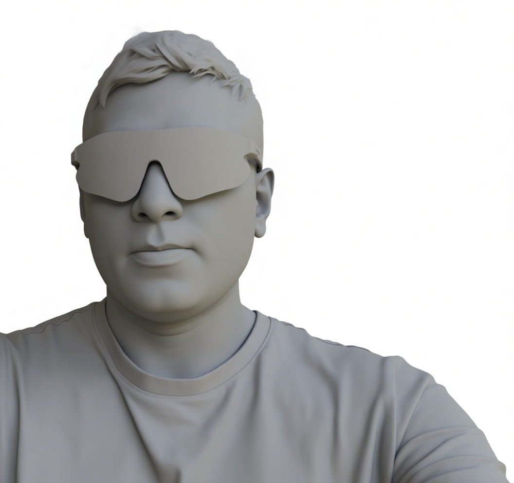 Man with Sunglasses Bust free 3D printable STL