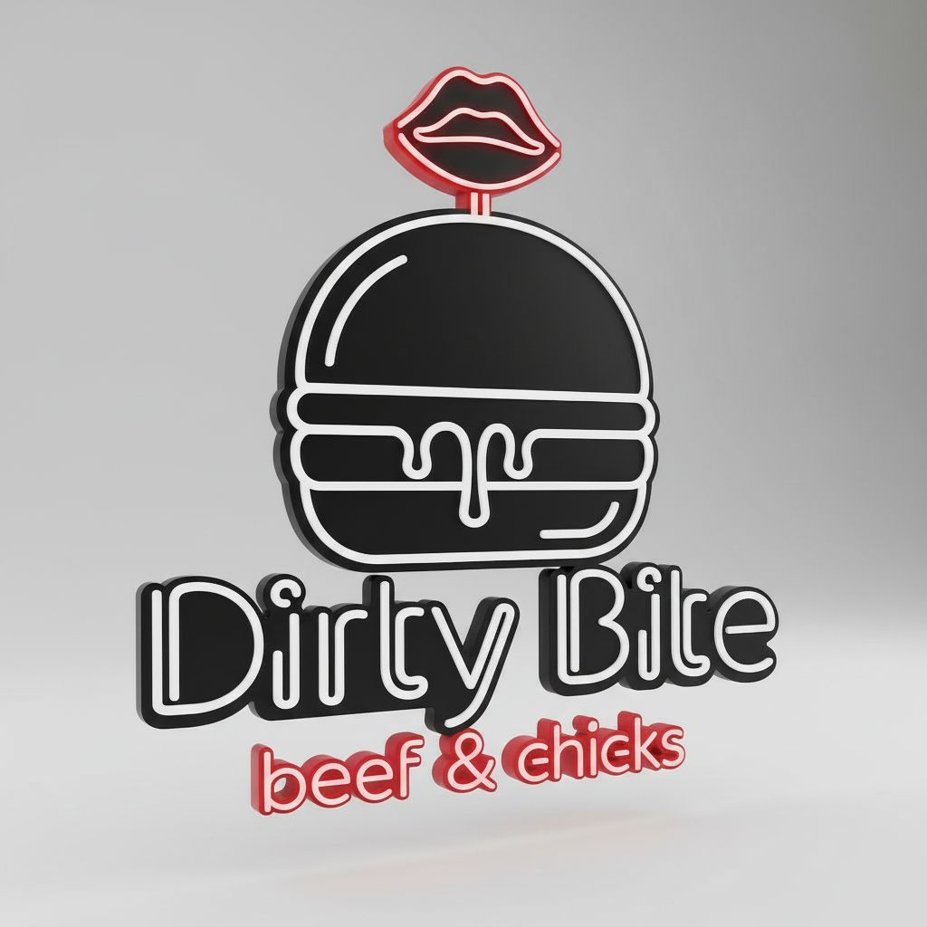 Dirty Bite Logo Model free 3D printable STL