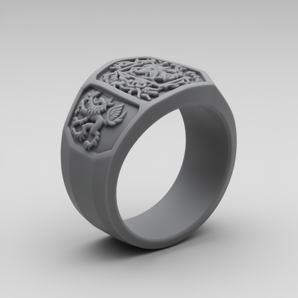 Scottish Massey Crest Ring free 3D printable STL