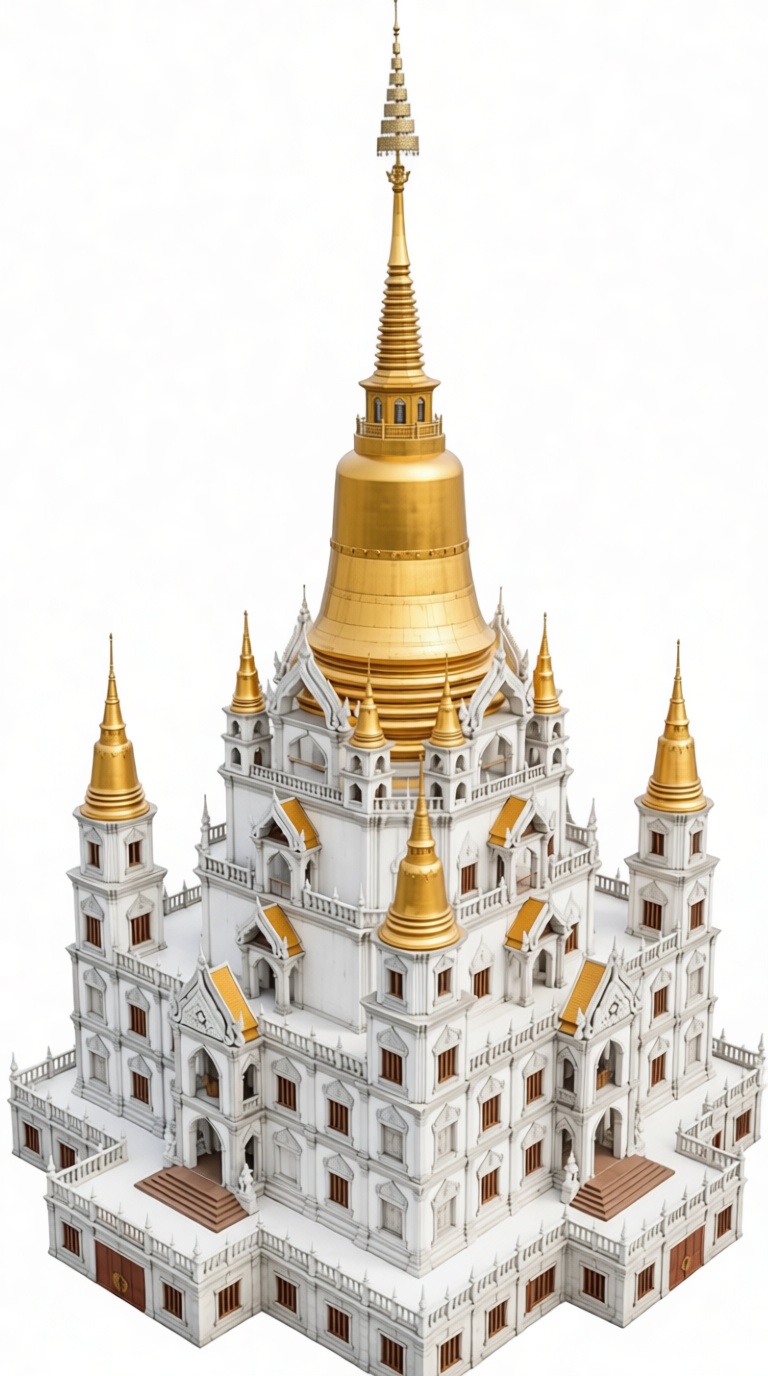 Wat Ratchanadda Model free 3D printable STL