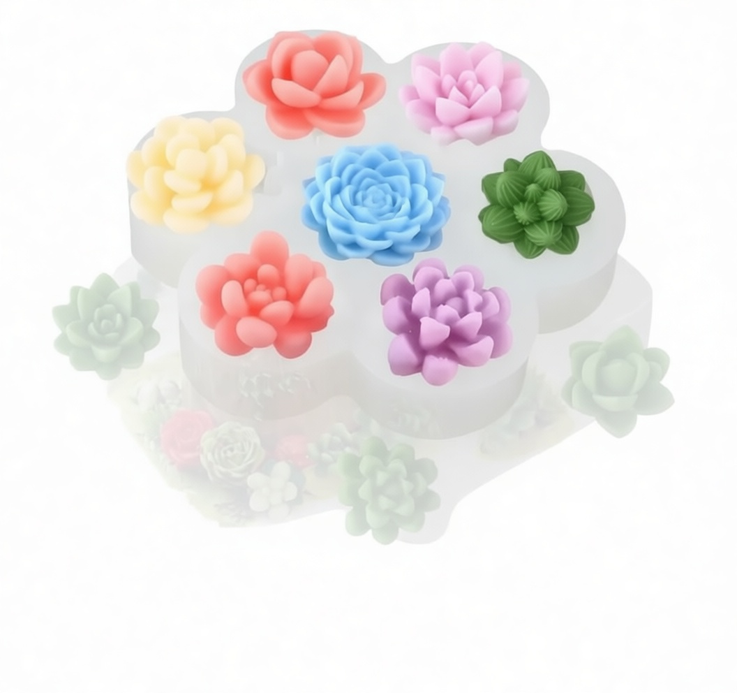 Succulent Silicone Mold free 3D printable STL
