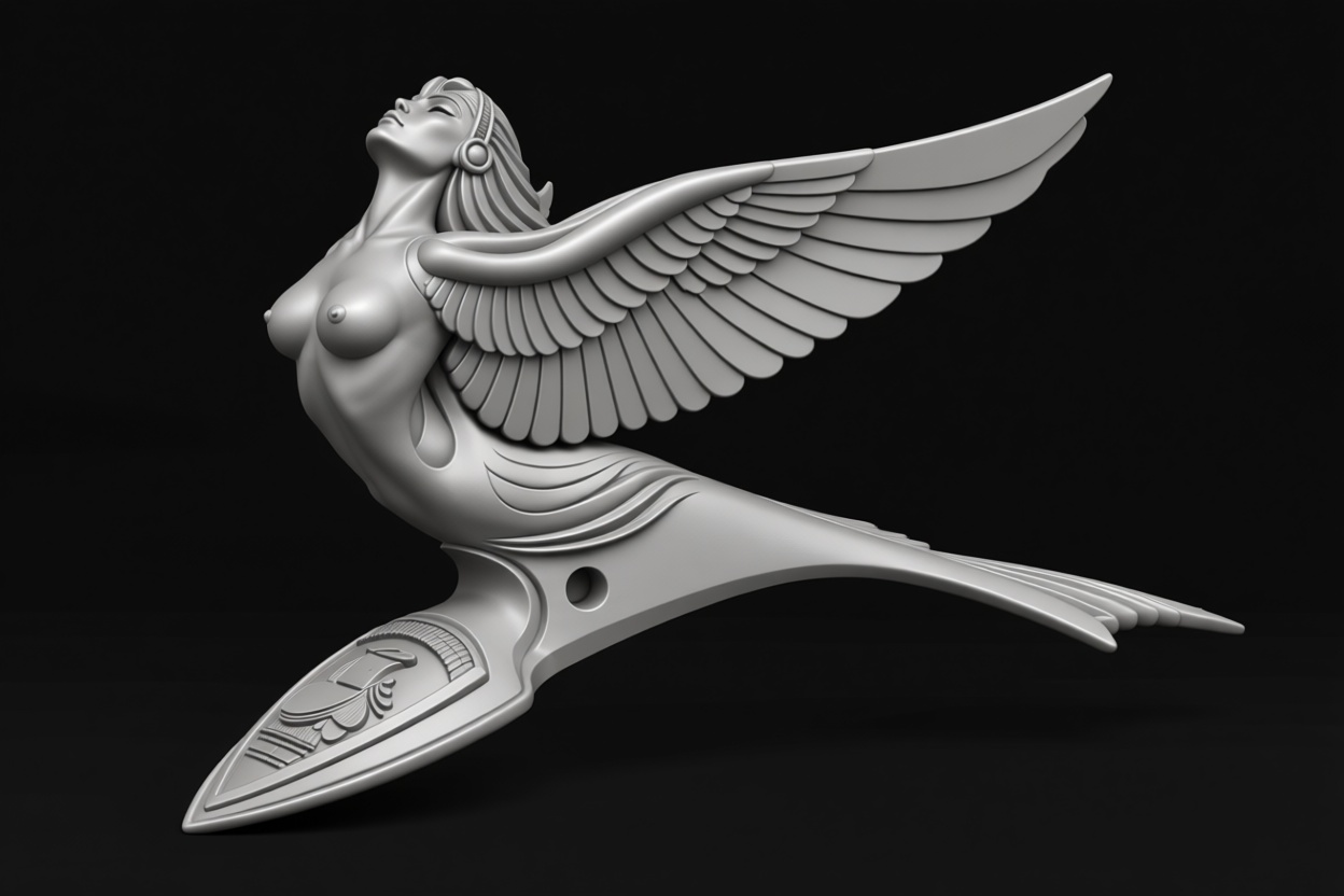Goddess Hood Ornament free 3D printable STL