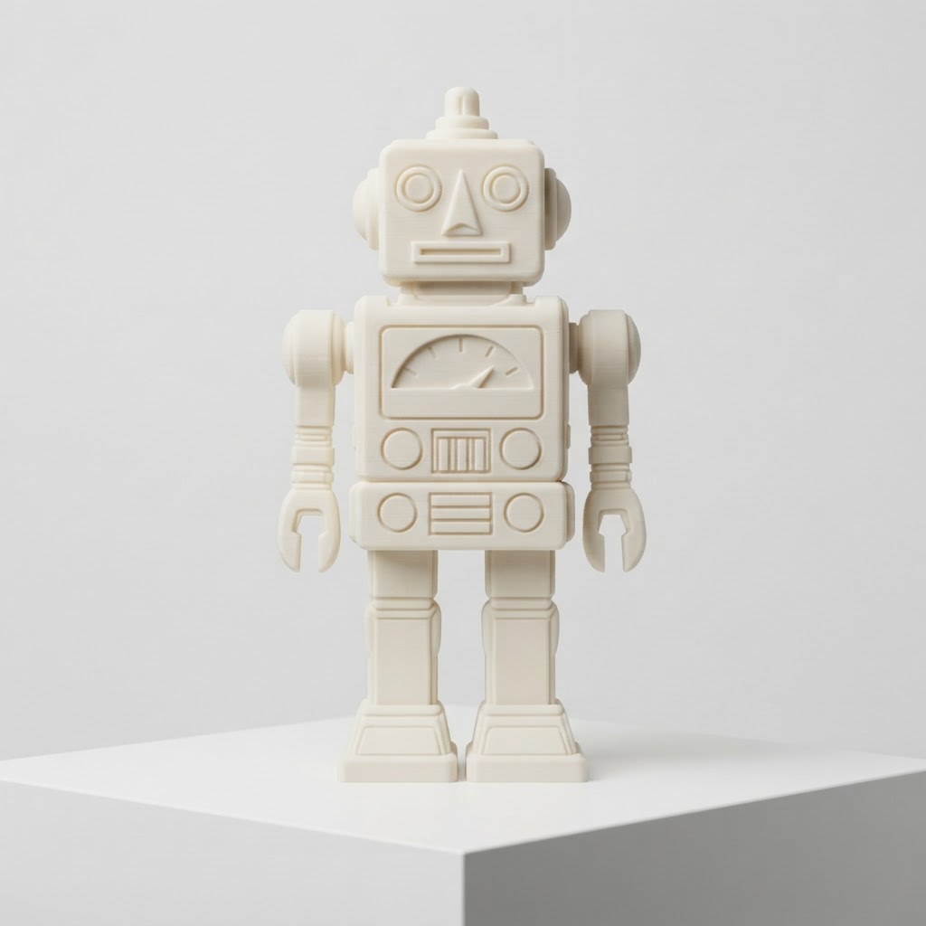 Retro Robot Figurine free 3D printable STL