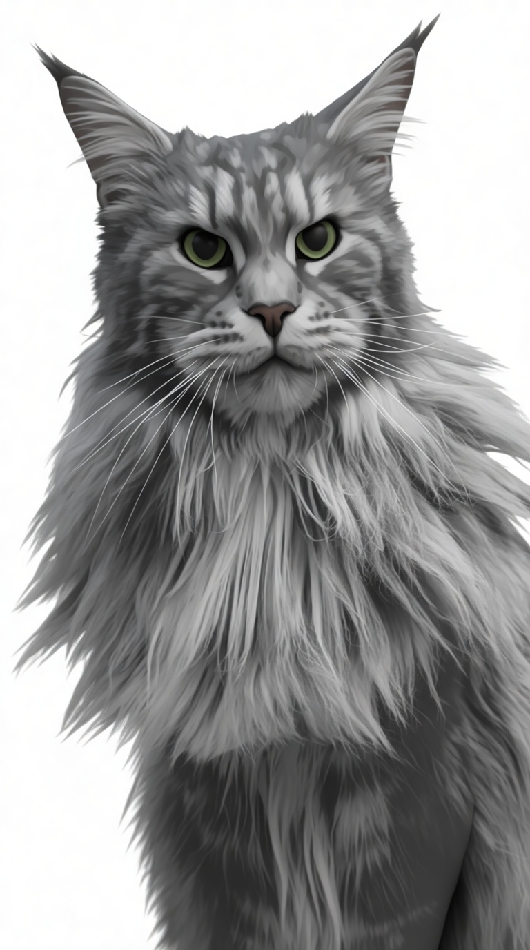 Maine Coon Cat Figurine free 3D printable STL