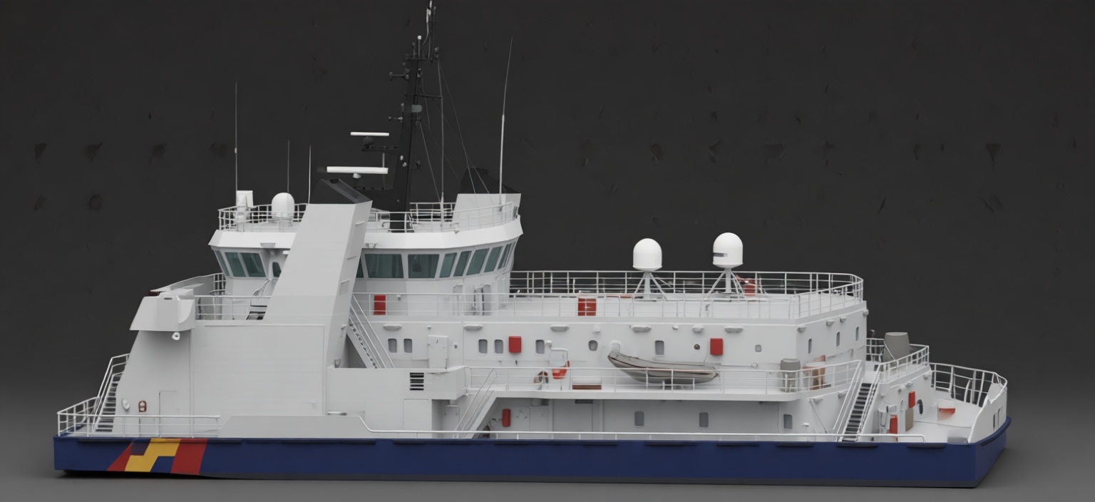 Coast Guard Ship Model free 3D printable STL