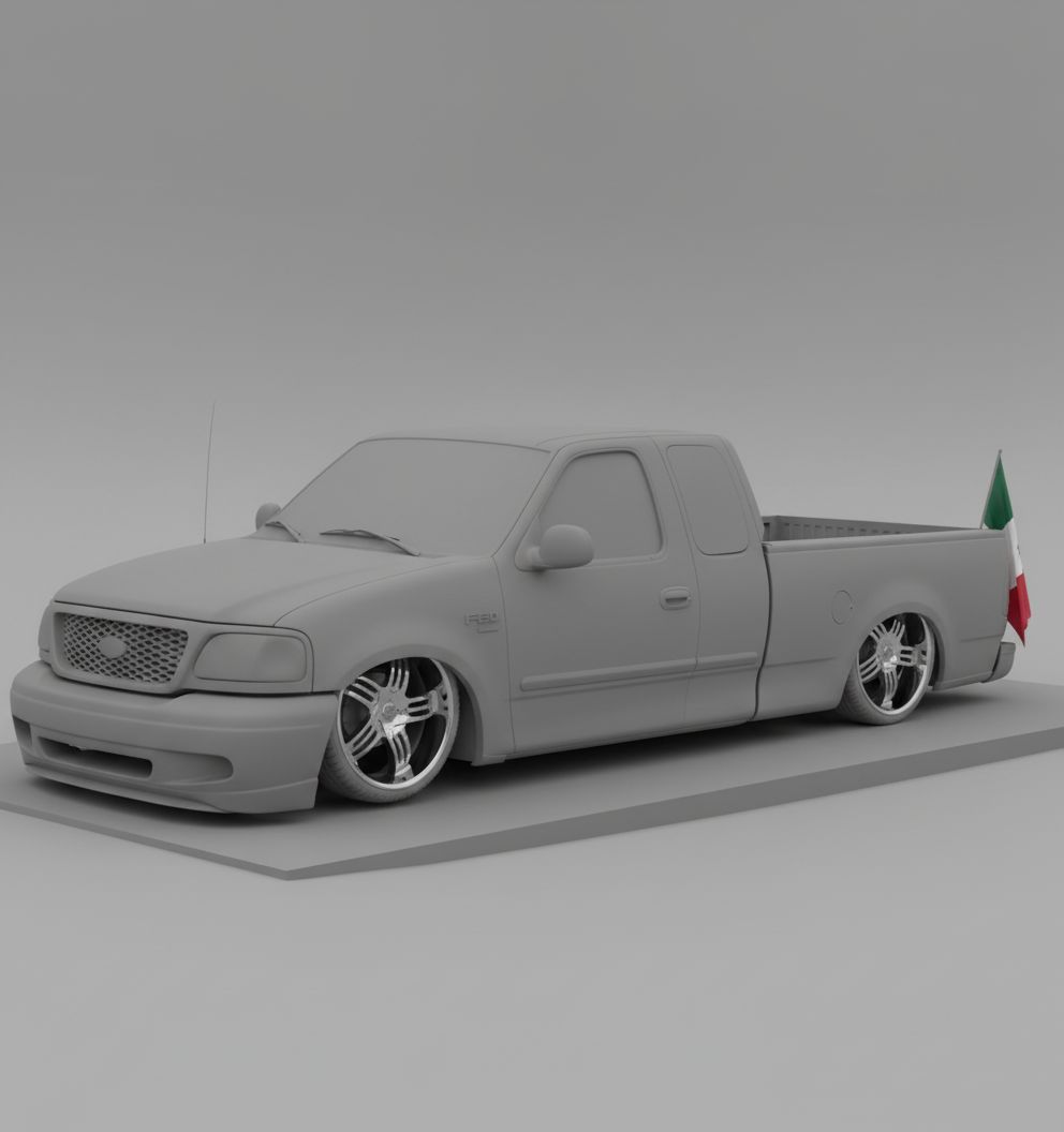 1999 Ford F-150 Pickup Model free 3D printable STL
